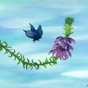 Butterfly Flower Print