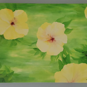 Yellow Hibiscus Print