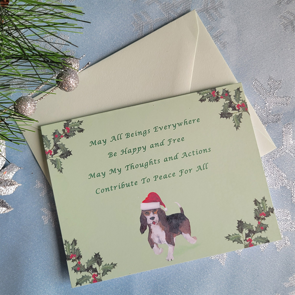 beagle Christmas card