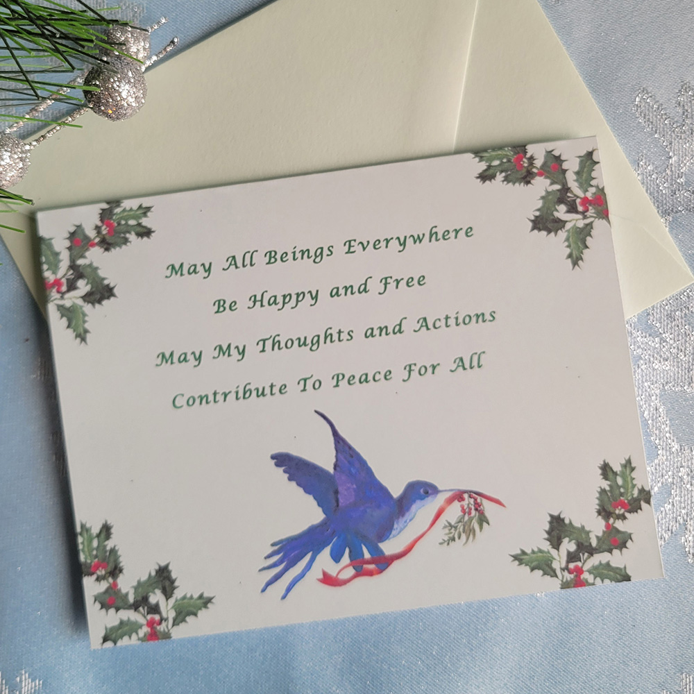 Hummingbird Holiday Card