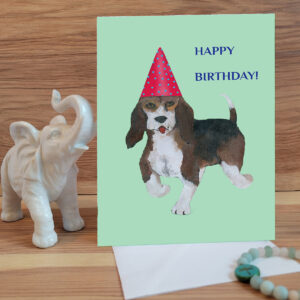 Beagle Birthday Card