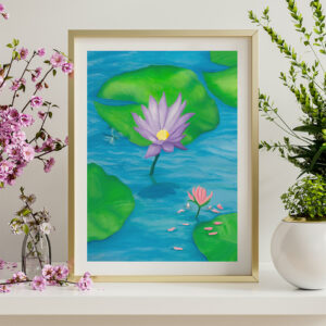 Lotus Pond Greeting Card