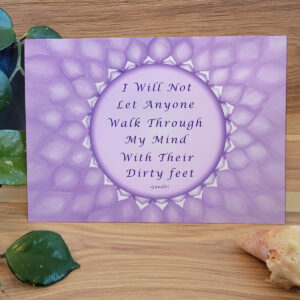 Inspirational Gandhi Quote Greeting Card
