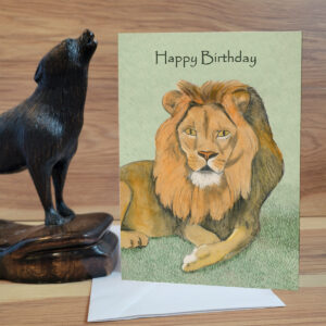 Lion Birthday Card