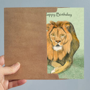Lion Birthday Card