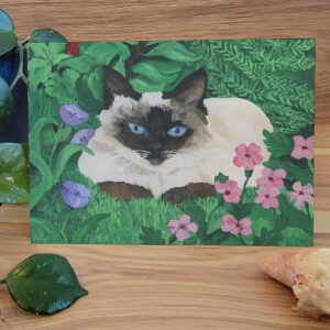 Tranquil Siamese Cat Card