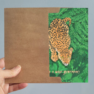 Wild Leopard Birthday Card