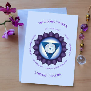 Throat Chakra Greeting Card