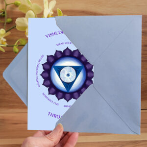 Throat Chakra Greeting Card