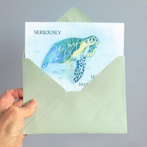 Sea Turtle Birthday Card