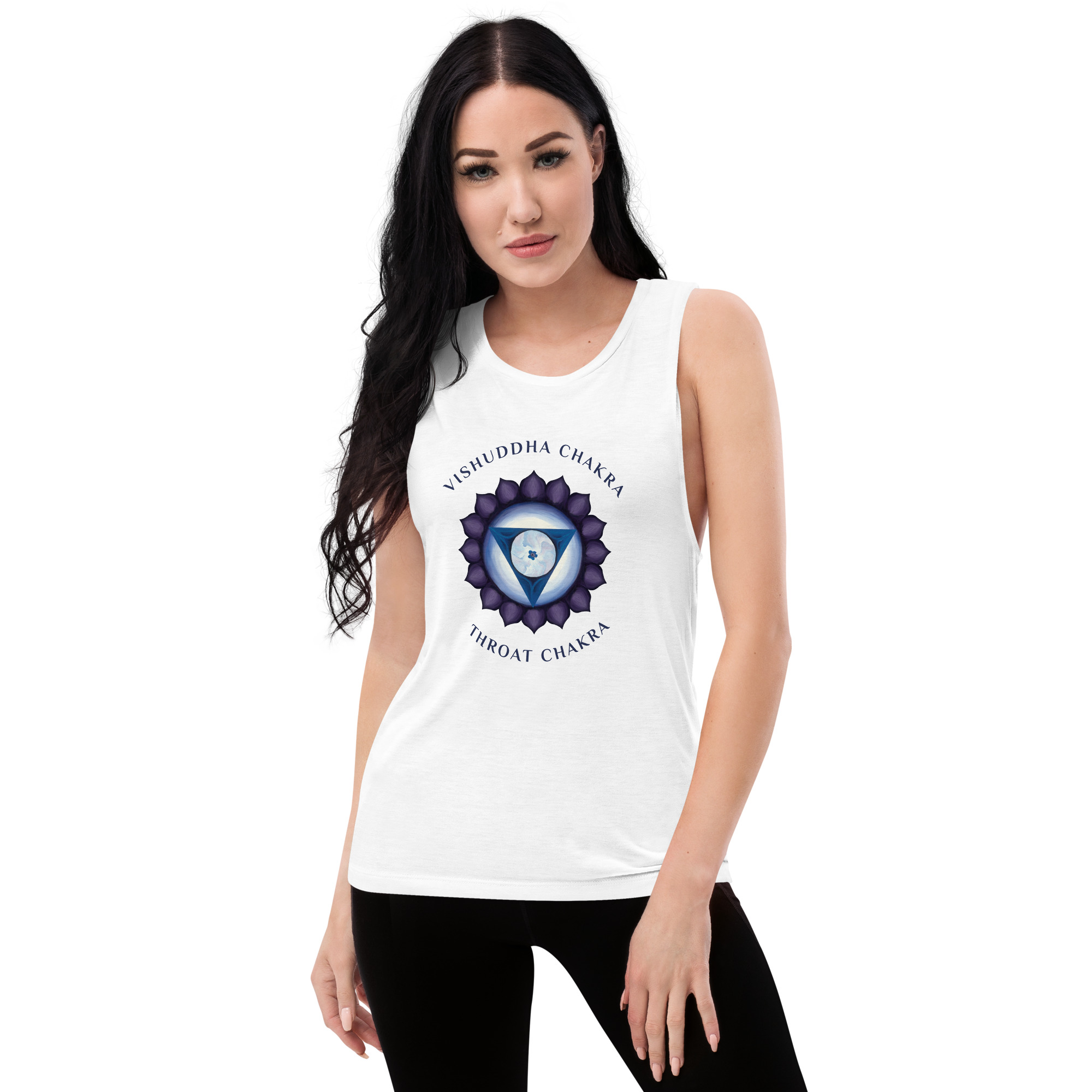 Throat Chakra Ladies Muscle Tank
