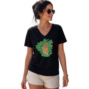 Be Wild Leopard Women’s V-Neck T-Shirt