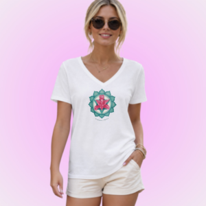 Heart Chakra Women’s V-Neck T-Shirt