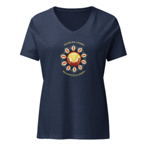 Solar Plexus Chakra Women’s V-Neck T-Shirt