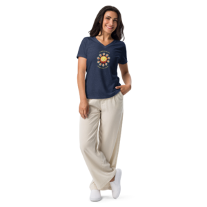 Solar Plexus Chakra Women’s V-Neck T-Shirt