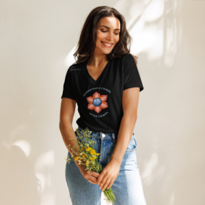 Solar Plexus Chakra Women’s V-Neck T-Shirt